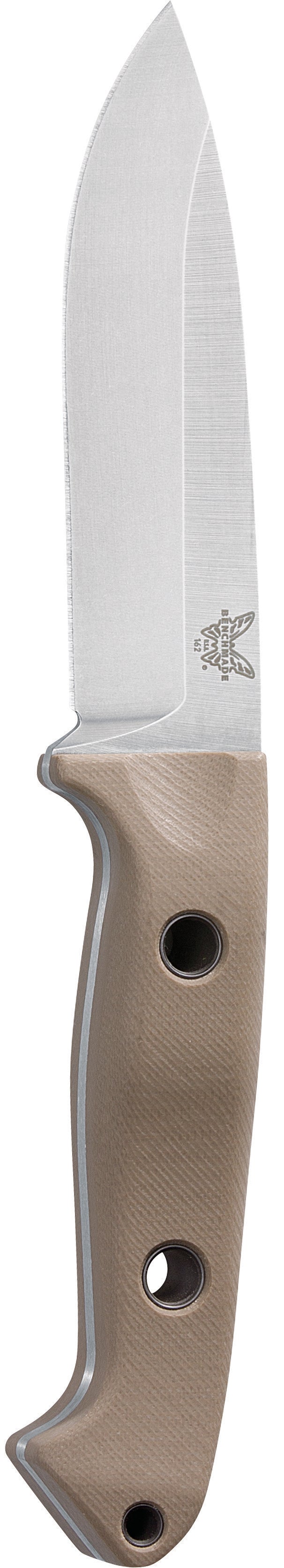 Benchmade 162-1 Bushcrafter Fixed Blade tan handle CPM-S30V