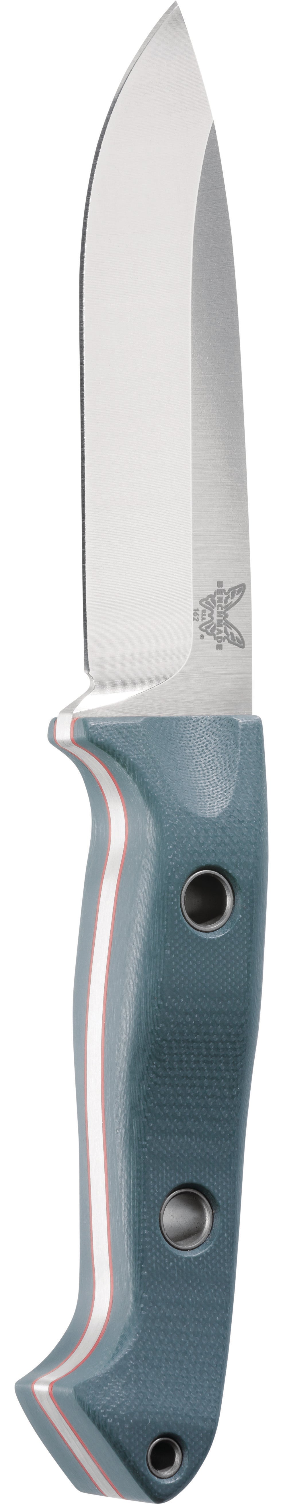 Benchmade 162 Bushcrafter Sibert Fixed Blade Knife Green G-10 Handle 4.43" Satin S30V Blade