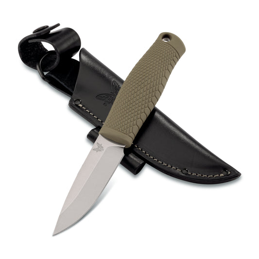 Benchmade Puuko 3V Steel Fixed Blade Leather Sheath