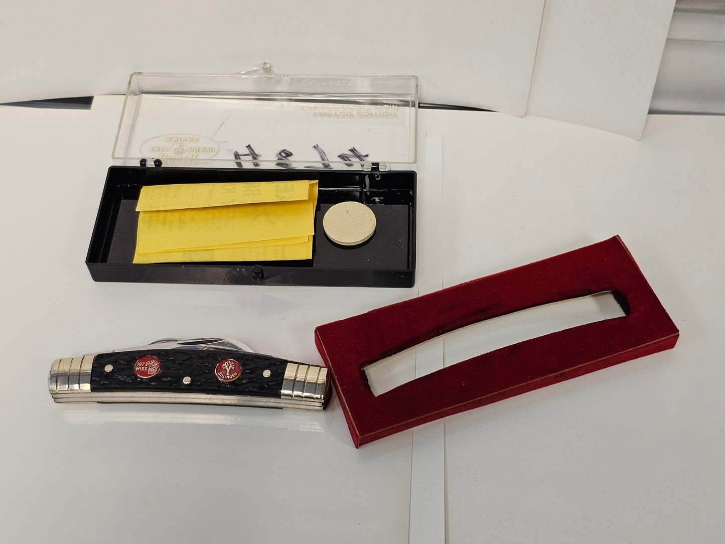 Vintage 1973 Boker Knife 5464 LTD 4 Blade Congress Limited Collectible with Original Display Case