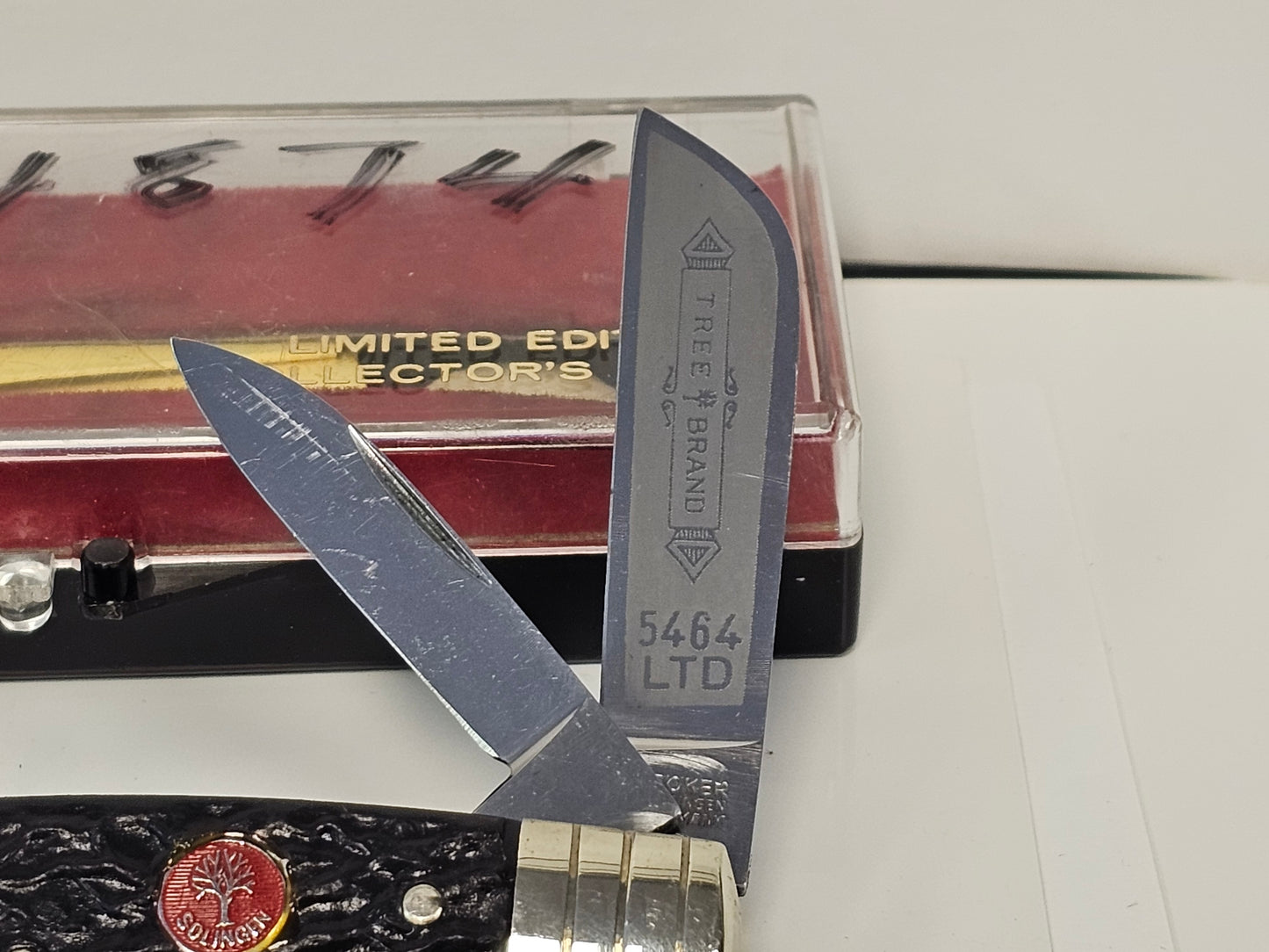 Vintage 1973 Boker Knife 5464 LTD 4 Blade Congress Limited Collectible with Original Display Case