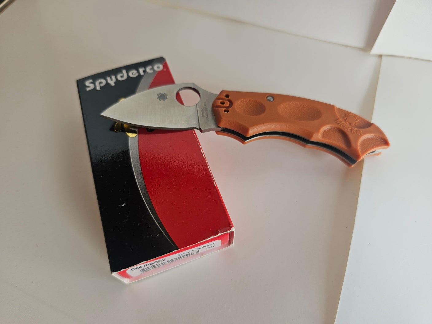 Spyderco Meerkat® FRN Burnt Orange HAP 40 Sprint Run® C64JBORE