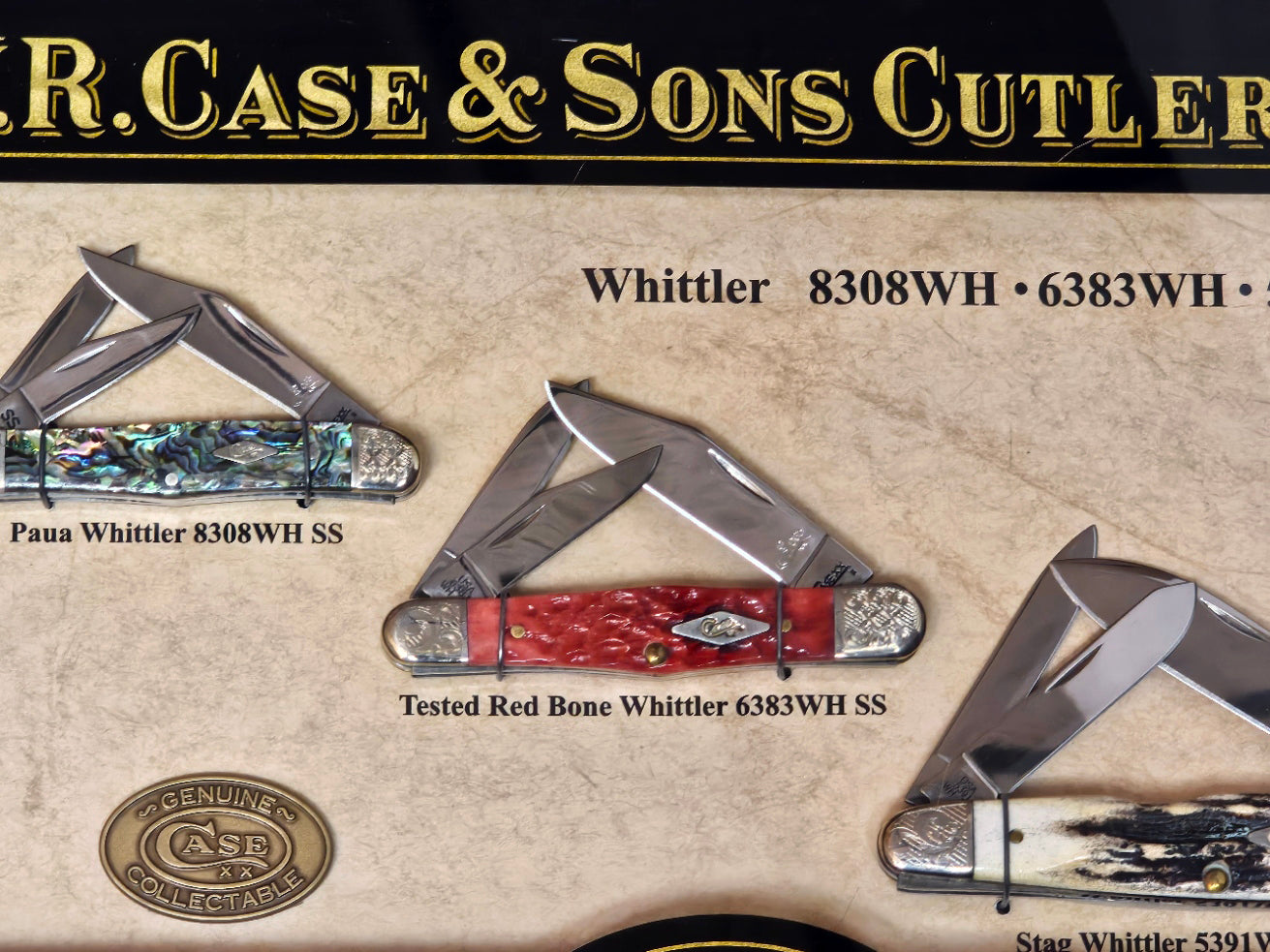 Case XX 2008 Whittler Trio Collection Limited Edition #65 of 500. Excellent Condition