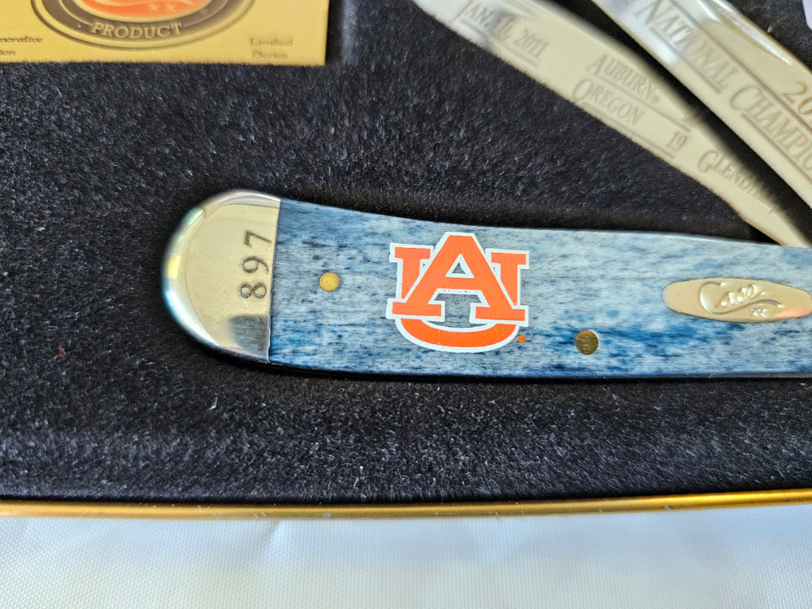 Case XX 2010 Auburn National Championship Limited Edition #897 Collectible Trapper Knife