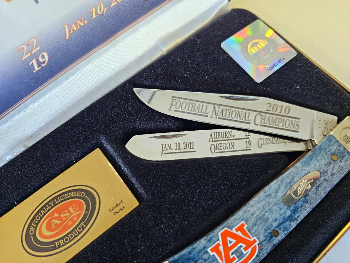 Case XX 2010 Auburn National Championship Limited Edition #897 Collectible Trapper Knife