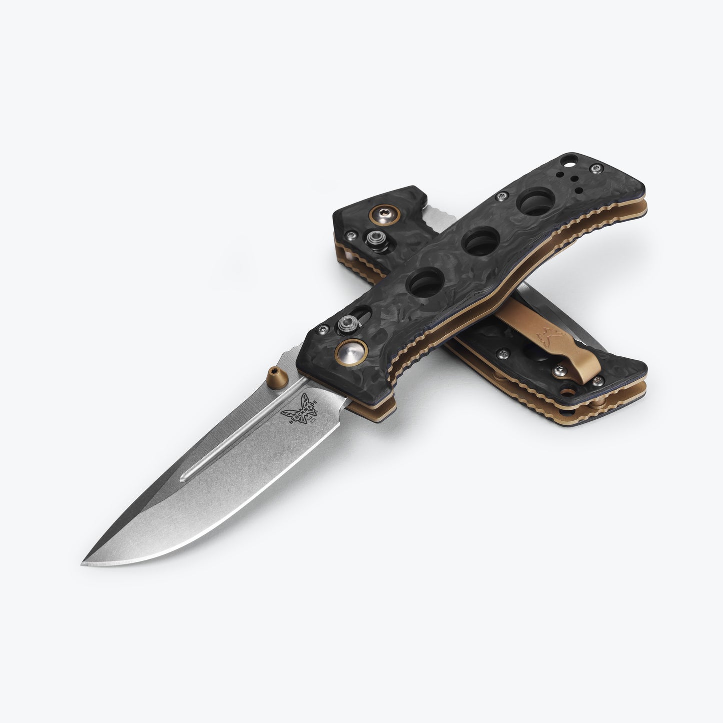 Benchmade 273-03 MINI ADAMAS® | MARBLED CARBON FIBER | DROP-POINT