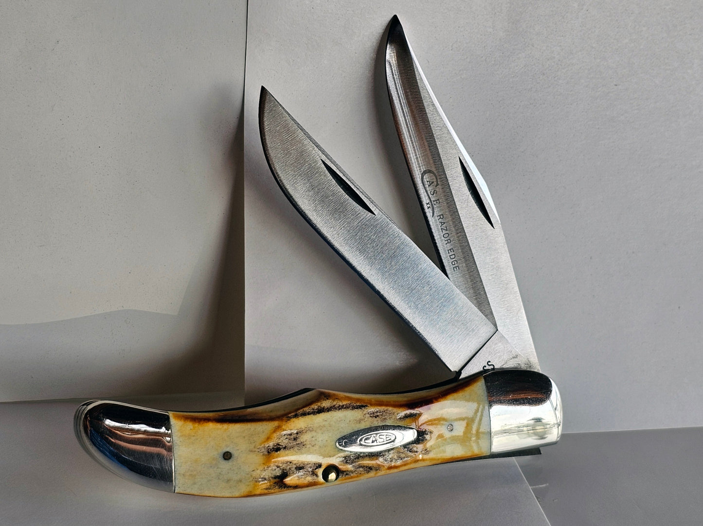 Vintage 1976 Case XX 5265 SAB SSP Folding Hunter Stag Beautiful