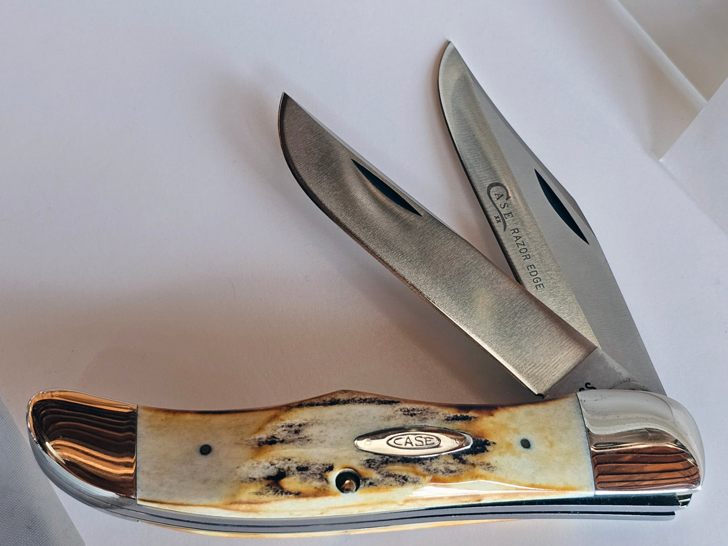 Vintage 1976 Case XX 5265 SAB SSP Folding Hunter Stag Beautiful