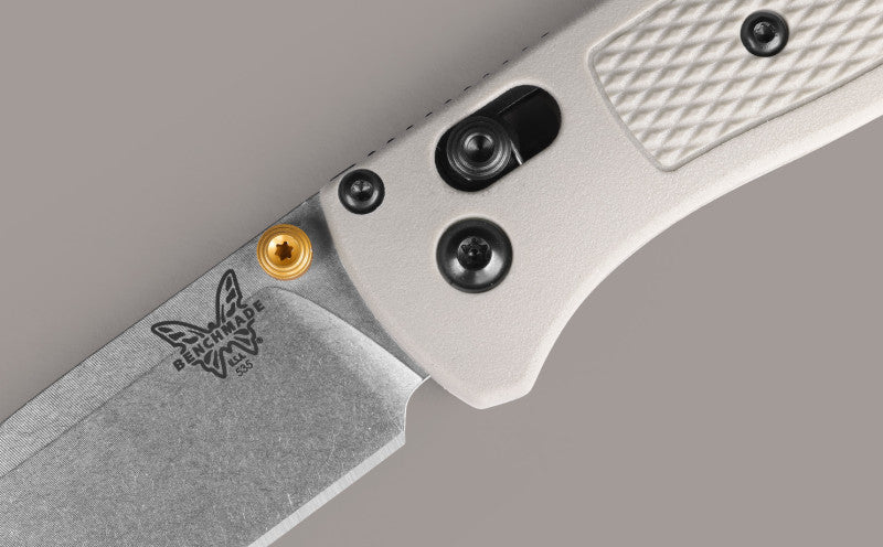 Benchmade 535-12 BUGOUT® | CPM-S30V Premium Steel Satin Blade | TAN GRIVORY® Handles