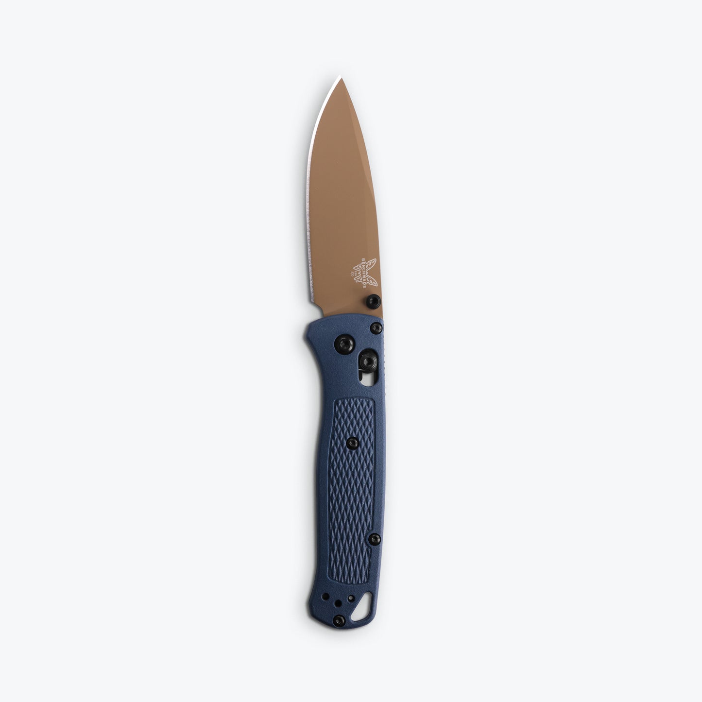 Benchmade 535FE-05 BUGOUT® | CRATER BLUE GRIVORY® Handle | Flat Dark Earth Cerakote® Blade