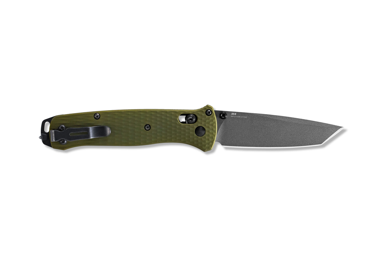 Benchmade 537GY-1 BAILOUT® |CPM-M4 Super Steel Blade | WOODLAND GREEN ALUMINUM