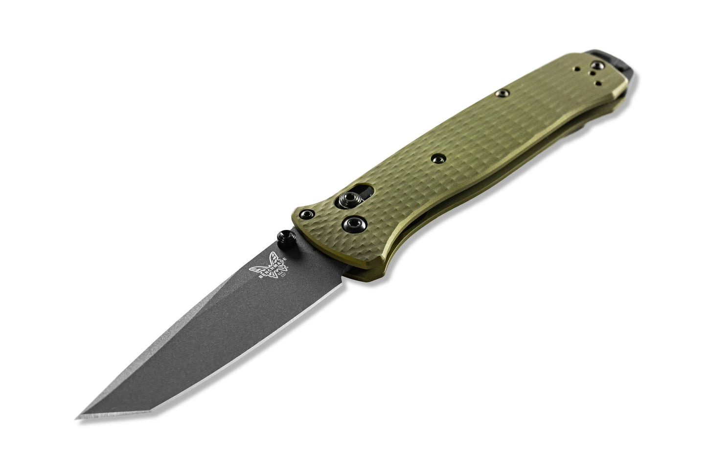 Benchmade 537GY-1 BAILOUT® |CPM-M4 Super Steel Blade | WOODLAND GREEN ALUMINUM