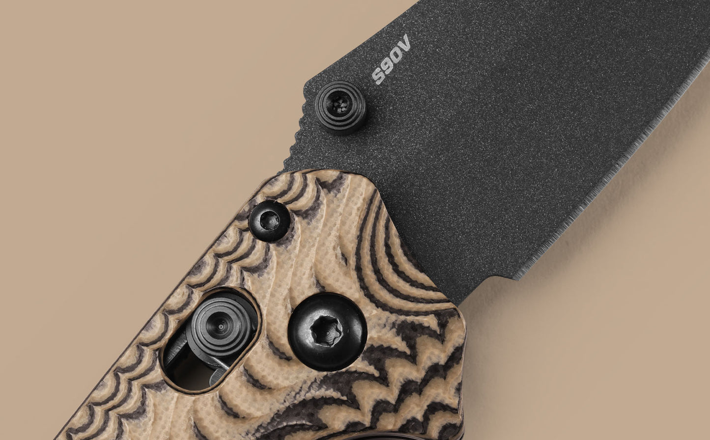 Benchmade Mini Bedlam | Black/Coyote/OD | Scimitar CPM-S90V 865BK-01