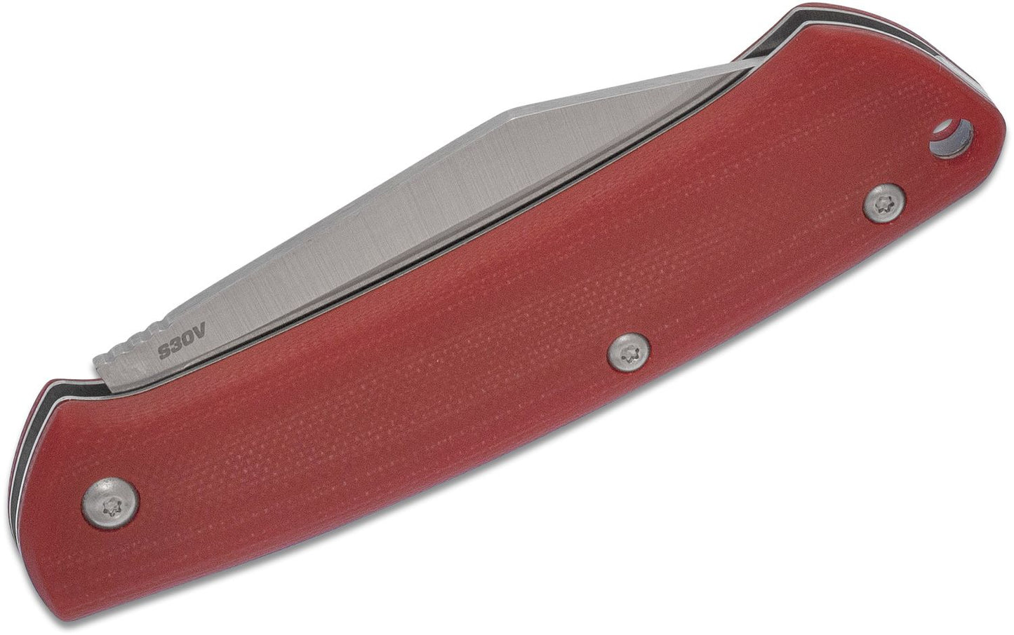 Benchmade 318-1 Proper Slipjoint Red Contour Handles Satin Blade S30V Folding Knife