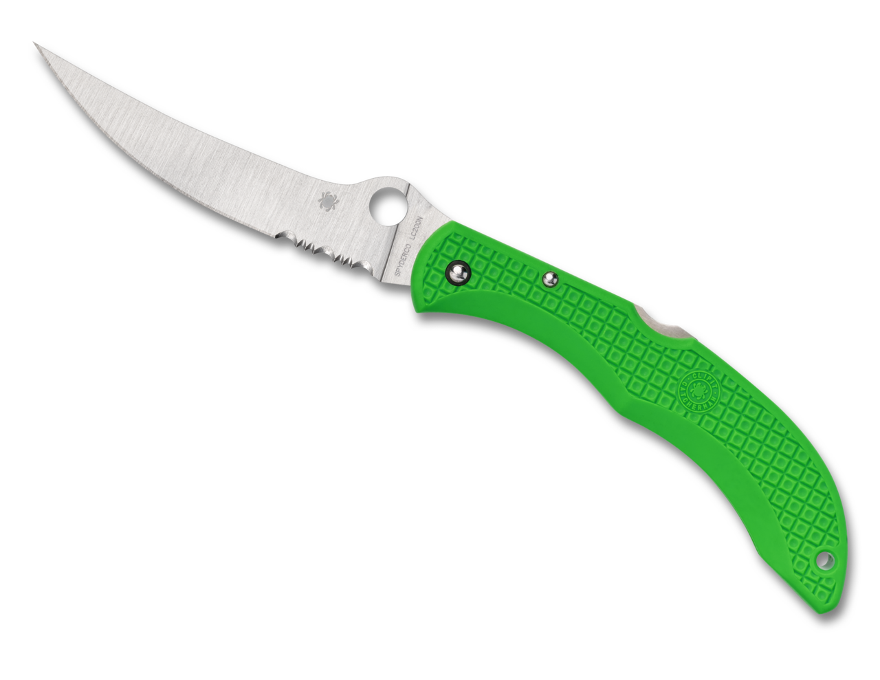 Spyderco C17PSGR CATCHERMAN™ SALT GREEN LC200N SPRINT RUN™