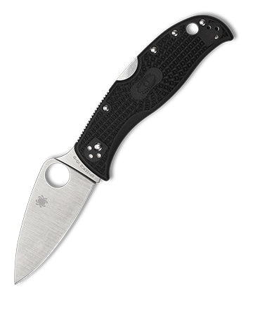 Spyderco LEAFJUMPER™ C262BK Satin VG10Blade Black FRN Handle, Lockback