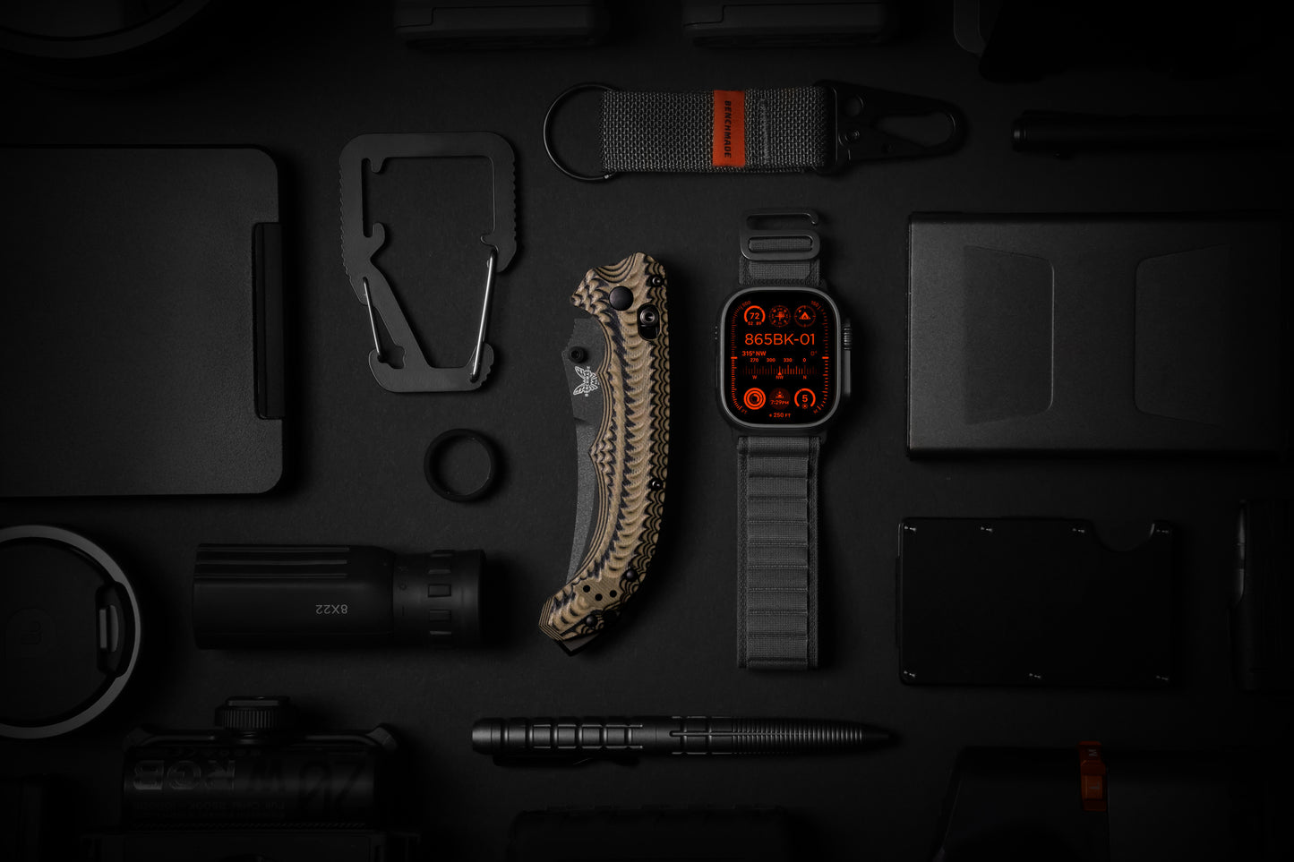 Benchmade Mini Bedlam | Black/Coyote/OD | Scimitar CPM-S90V 865BK-01