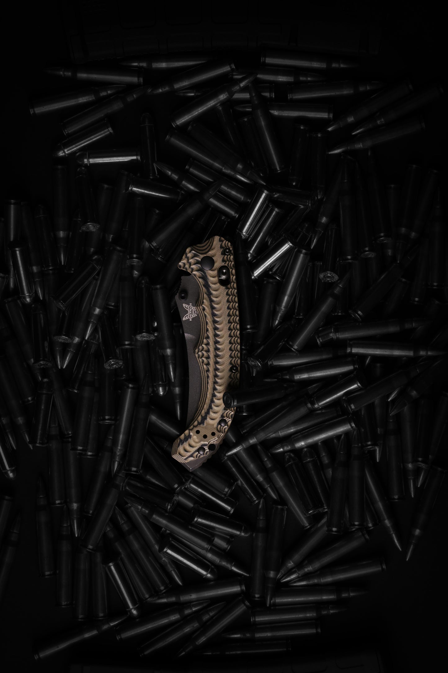 Benchmade Mini Bedlam | Black/Coyote/OD | Scimitar CPM-S90V 865BK-01