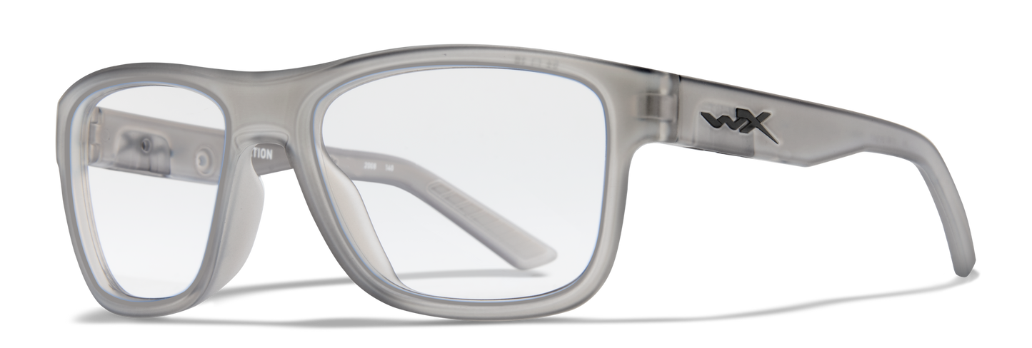 Wiley X WX OVATION Matte Slate Frame / CAPTIVATE™ Polarized Blue Mirror Lenses AC6OVN09