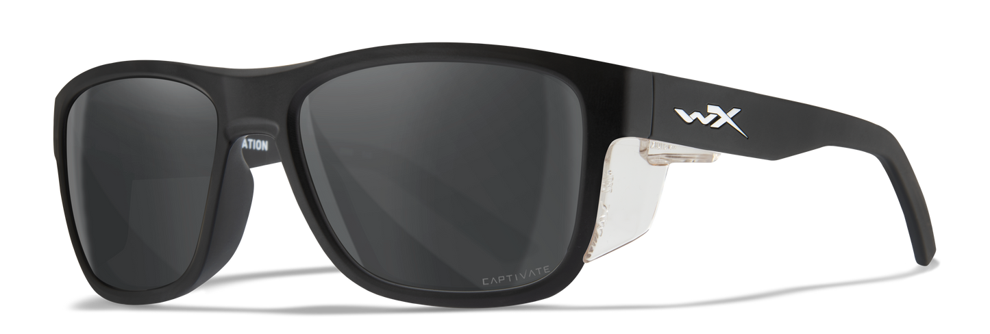 Wiley X WX OVATION Matte Black Frame / Smoke Grey Non-Polarized Lenses AC6OVN01