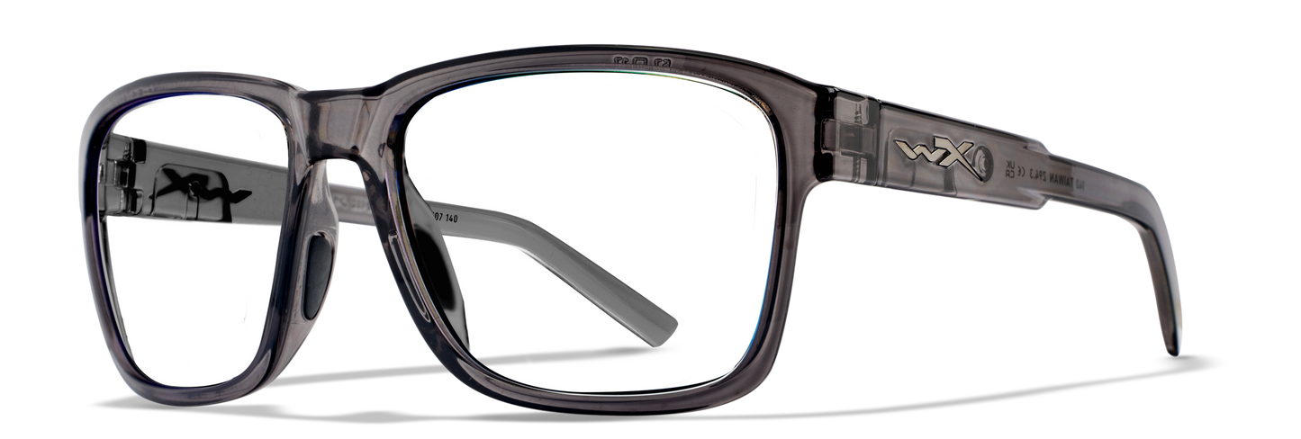 Wiley X WX TREK Gloss Crystal Dark Grey Frame / CAPTIVATE™ Polarized Blue Mirror lenses M/L AC6TRK09