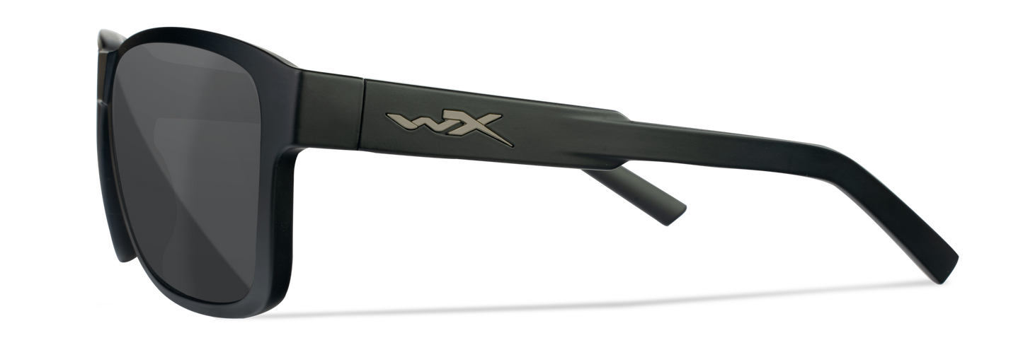 WIley X WX TREK Matte Black Frames / CAPTIVATE™ Polarized Grey Lenses M/L AC6TRK18