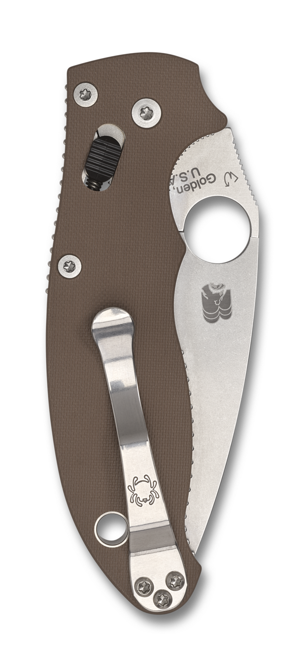 Spyderco Manix® 2 Brown G-10 CPM 15V® Sprint Run® Brown G-10 CPM 15V C101GBN15V2