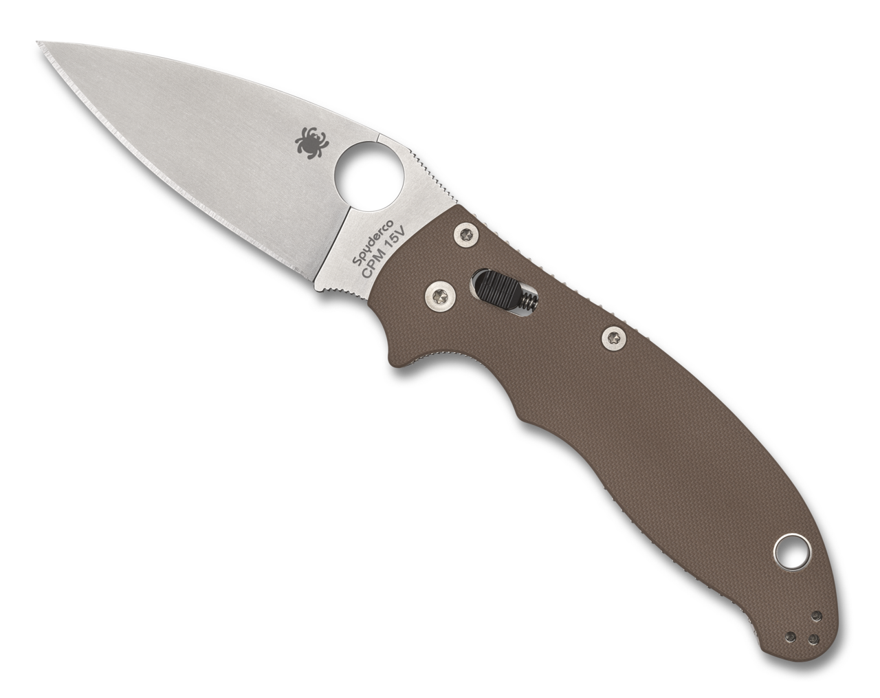 Spyderco Manix® 2 Brown G-10 CPM 15V® Sprint Run® Brown G-10 CPM 15V C101GBN15V2