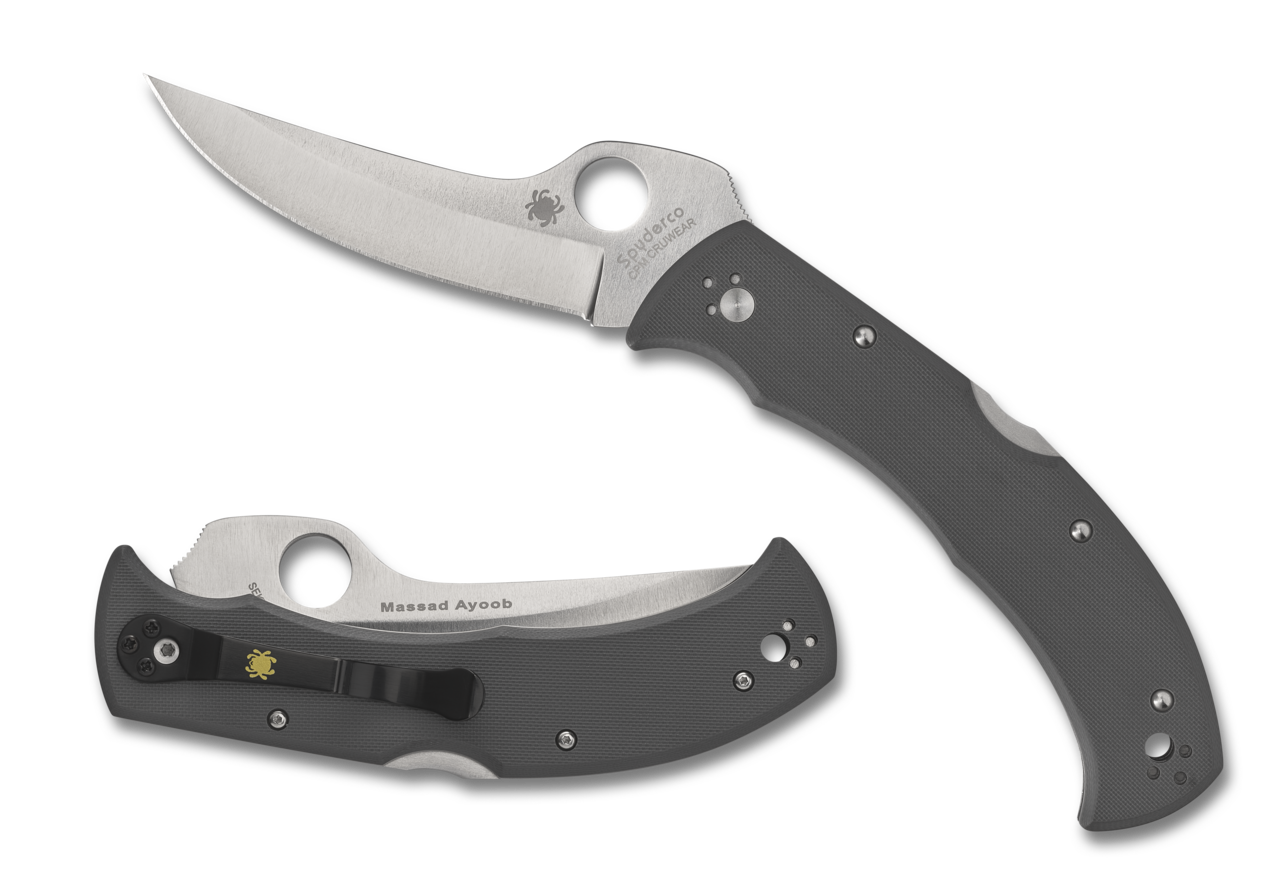 Spyderco Massad Ayoob Sprint Run® C60GGY Cru-Wear® G-10
