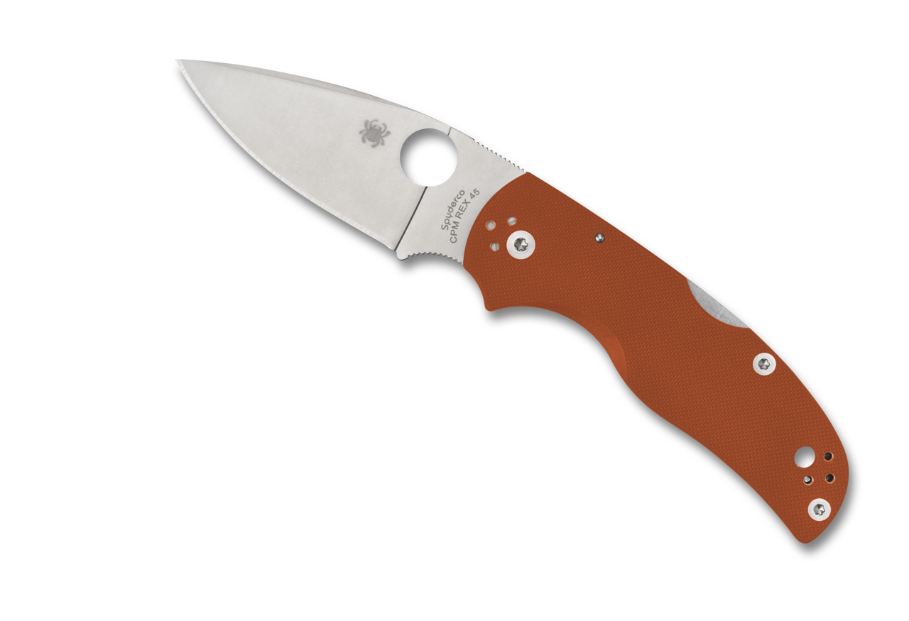 Spyderco Native® 5 REX 45 Sprint Run® Burnt Orange G-10 C41GPBORE5