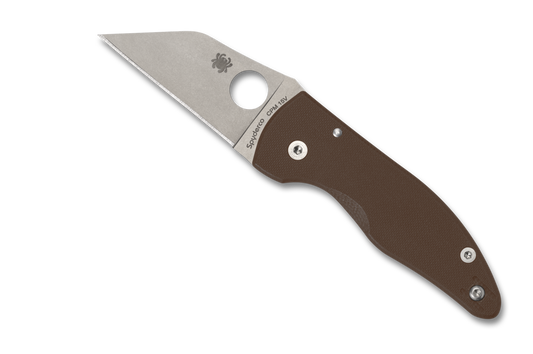 Spyderco MicroJimbo™ BROWN G-10 CPM® 15V® SPRINT RUN® C264GBN15V