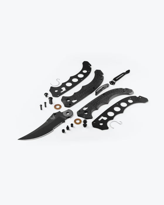 Benchmade Mini Bedlam | Black G10 | Scimitar CPM-S90V Serrated 865SBK