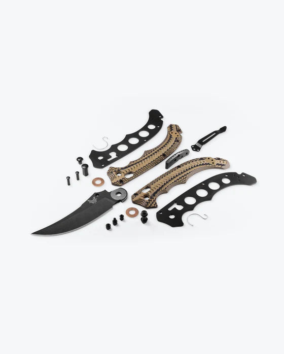Benchmade Mini Bedlam | Black/Coyote/OD | Scimitar CPM-S90V 865BK-01