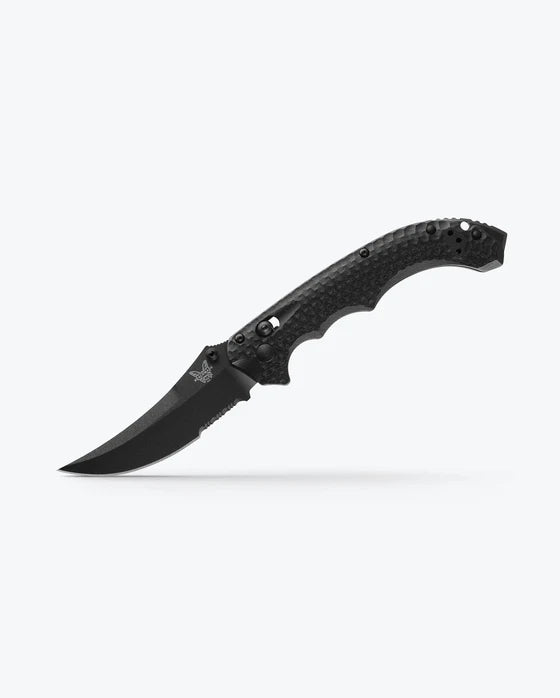 Benchmade Mini Bedlam | Black G10 | Scimitar CPM-S90V Serrated 865SBK