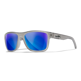 Wiley X WX OVATION Matte Slate Frame / CAPTIVATE™ Polarized Blue Mirror Lenses AC6OVN09
