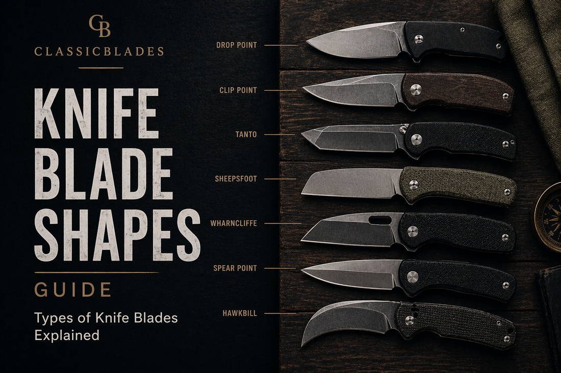Knife Blade Shapes Guide: Drop Point, Tanto & More | ClassicBlades