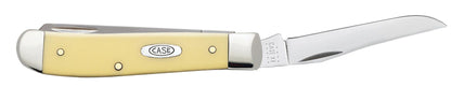 Case 00029 Mini Trapper 2.70 inch Chrome Vanadium clip blade and 2.75 inch spey blade detail — ClassicBlades