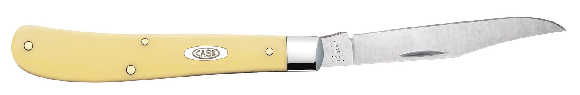 Case 00031 Slimline Trapper 3.25 inch Chrome Vanadium clip blade with tumble polish finish — ClassicBlades