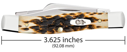 Case 00079 Medium Stockman closed showing 3.63 inch profile with oval nickel silver Case script shield — ClassicBlades