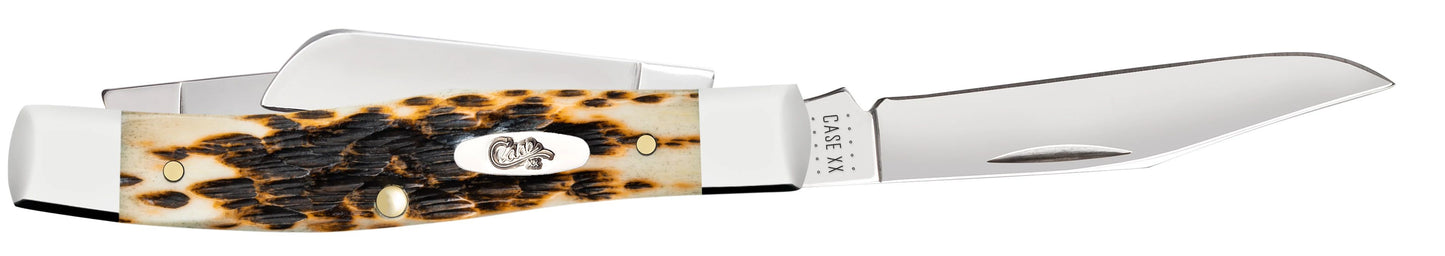 Case 00079 Medium Stockman 2.57 inch clip, 1.88 inch sheepfoot and 1.76 inch pen Chrome Vanadium blades — ClassicBlades