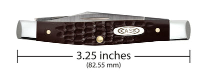 Case 00083 Small Pen closed showing compact 2.63 inch profile with oval nickel silver Case inlay shield — ClassicBlades