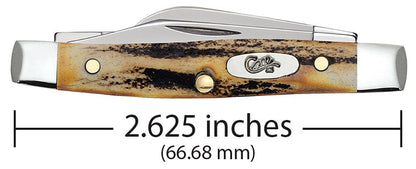 Case 00178 Small Stockman closed showing compact 2.63 inch profile with oval nickel silver Case script shield — ClassicBlades