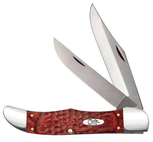 Case 00189 Folding Hunter knife with jigged rosewood handle and nickel silver bolsters — ClassicBlades