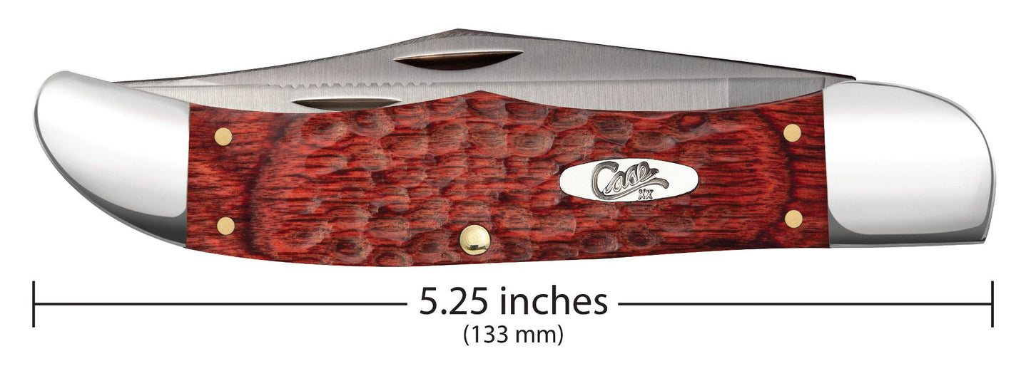 Case 00189 Folding Hunter closed showing 5.25 inch profile with oval nickel silver Case script shield — ClassicBlades