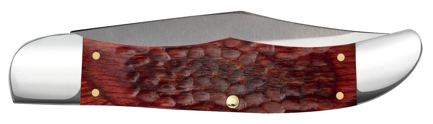 Case 00189 Folding Hunter closed showing 5.25 inch profile with oval nickel silver Case script shield — ClassicBlades