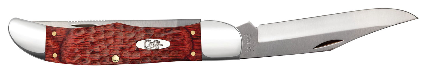 Case 00189 Folding Hunter 4.10 inch Tru-Sharp stainless clip blade and 4.10 inch skinner blade with as-ground finish — ClassicBlades