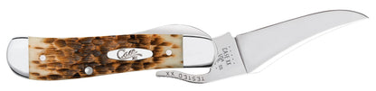 Case 00260 RussLock 2.70 inch Tru-Sharp stainless mirror polish clip blade with gimped thumb lever — ClassicBlades