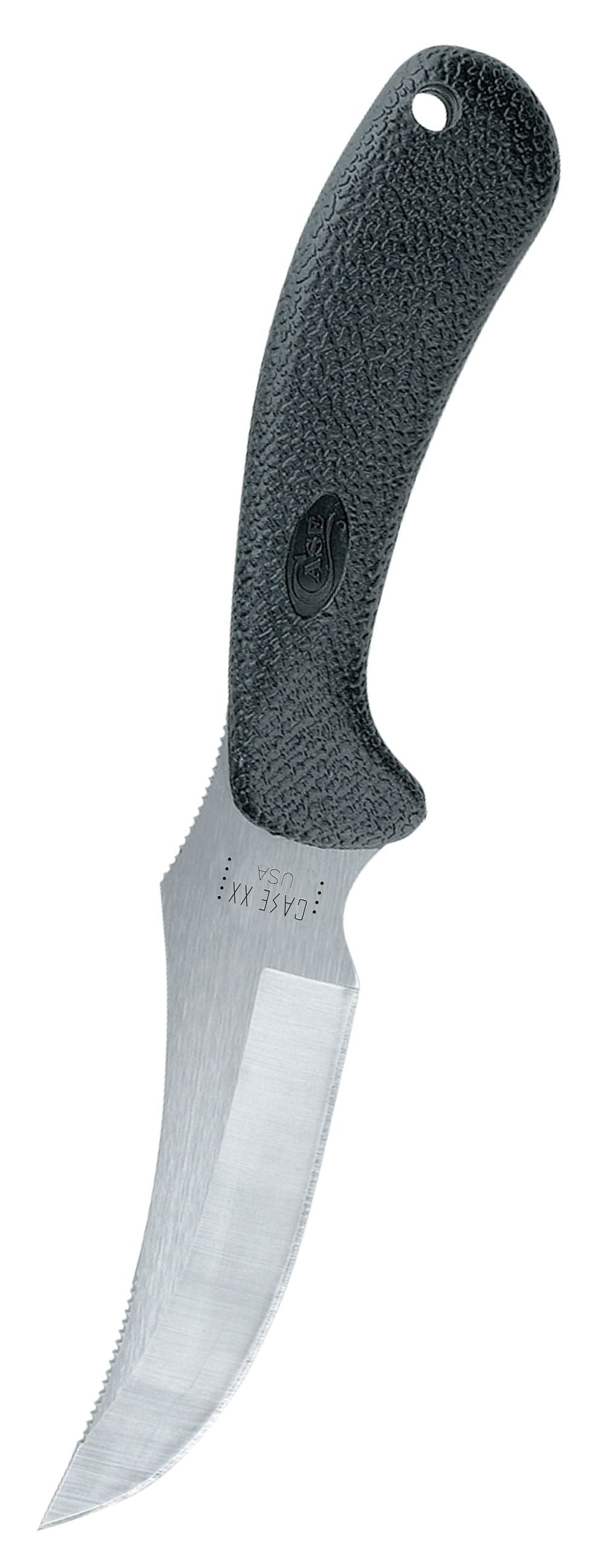 Case 00362 Ridgeback Hunter 4.13 inch Tru-Sharp stainless upswept skinner blade with sabre concave grind and thumb grooves — ClassicBlades