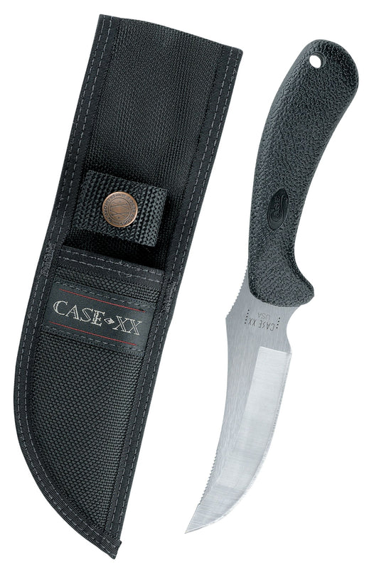 Case 00362 Ridgeback Hunter fixed blade knife with textured black Zytel handle — ClassicBlades