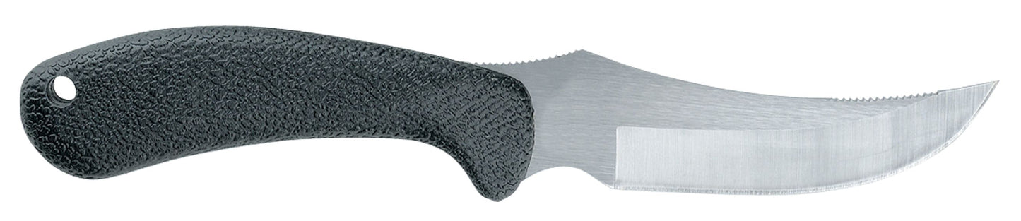 Case 00362 Ridgeback Hunter black Zytel handle showing backside ergonomic grip texture and lanyard hole — ClassicBlades